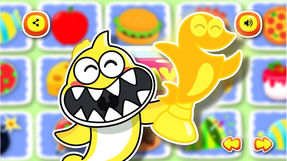 Baby Shark-Funny Matching Games For Kid(Baby Shark Series-2D)