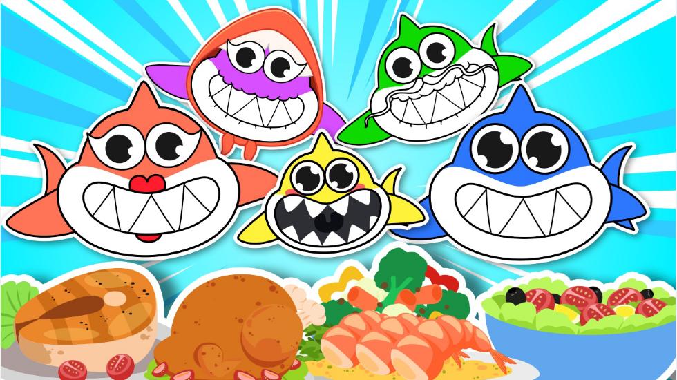 Baby Shark Compilation Let_S Learn About Food And Fruits-Kid Songs Baby Shark Lala (Baby Shark Series-2D)