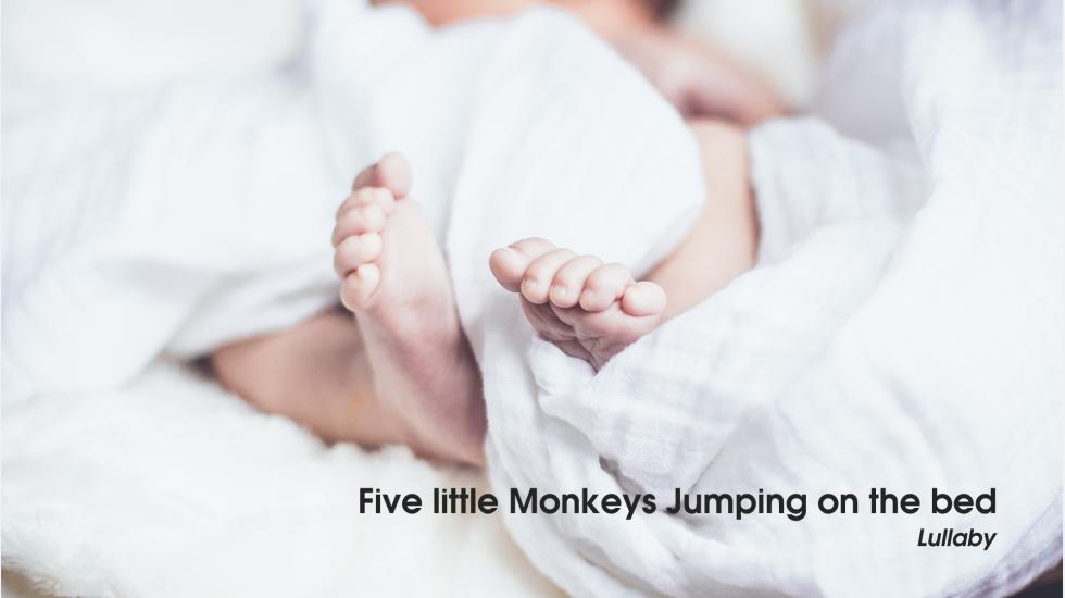 Five Little Monkeys Jumping On The Bed-Lullaby-Video