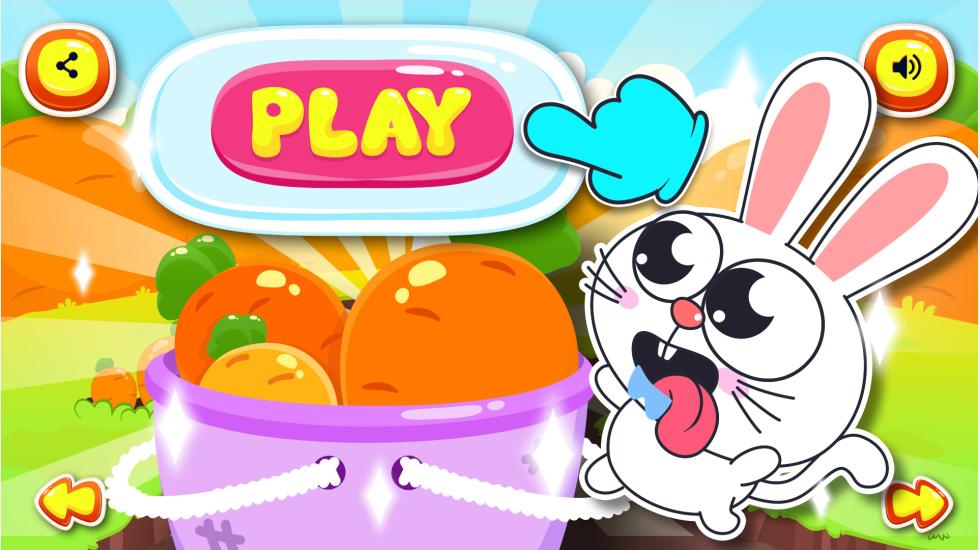 Yummy Fruits-Game Little Rabbit Catches Falling Fruit (Dự Án Nhím)
