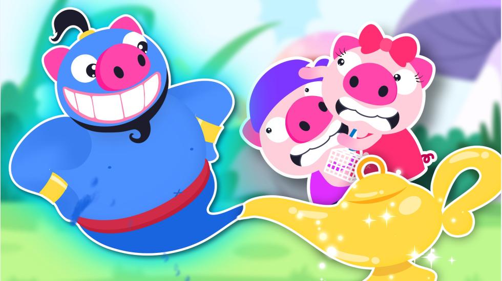 Play in the Mud Song-Pig Genie_s cool wishes (PIGGY & MIMI-2D)