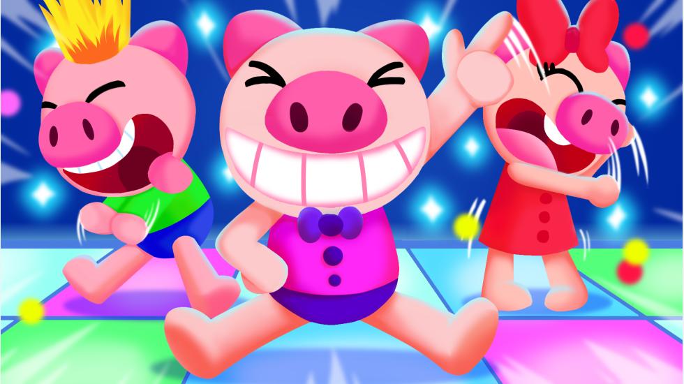 For Our Strong Legs Song-Exercise Song For Kids (PIGGY & MIMI-2D)