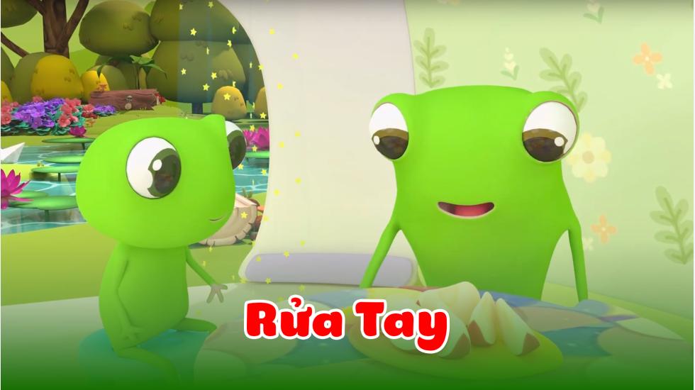 Rửa Tay- Ếch con 3D 