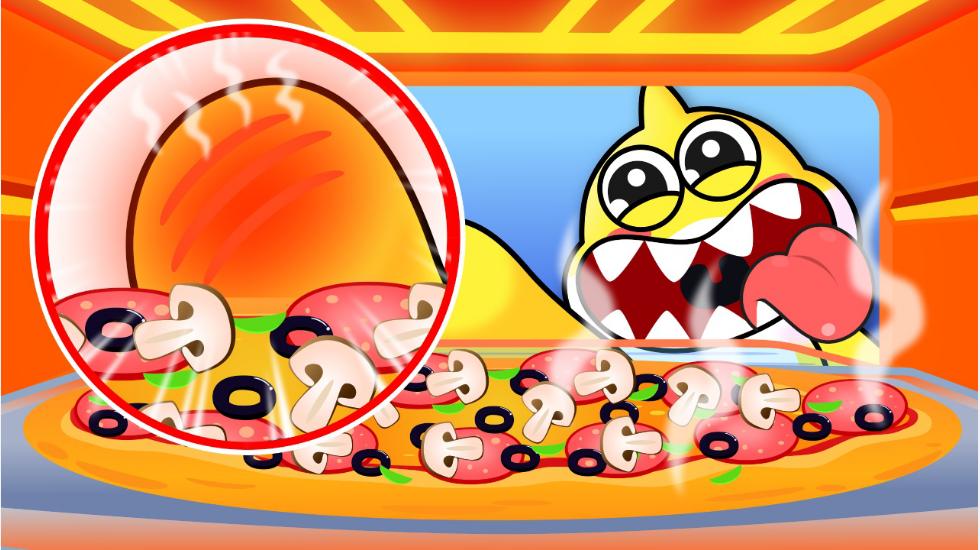 Baby Shark Burned His Hand - Eat Eat Eat Song (Baby Shark Series-2D)