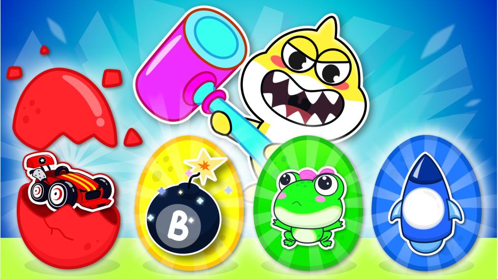 Colorful Dinosaur Eggs (Baby Shark Series-2D)