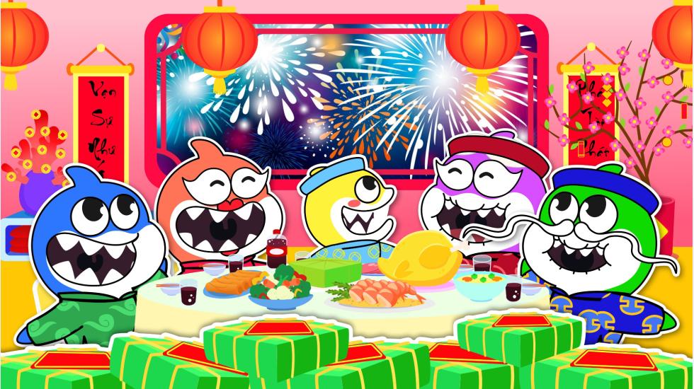 Happy Lunar New Year Baby Shark New Year 2025 (Baby Shark Series-2d)