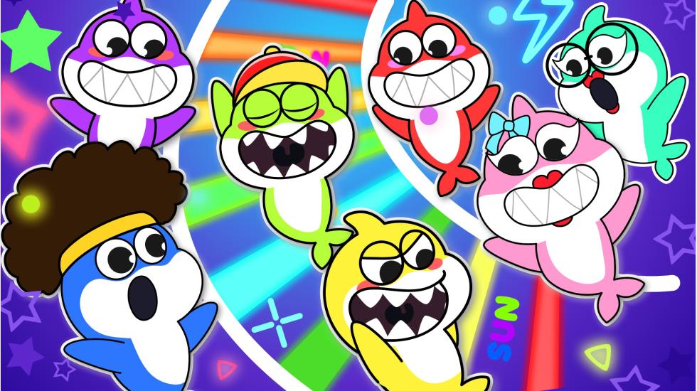 Learn Play The 7 Days Of The Week With A Colorful Rainbow (Baby Shark Series-2d)