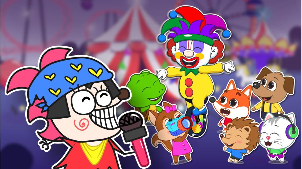 The clown has made my day-Clown Fun at Amusement Park